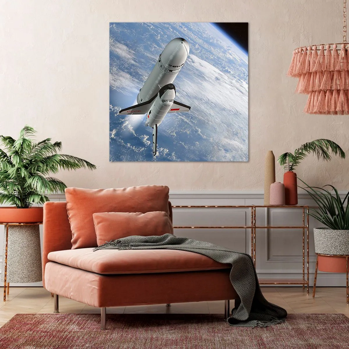 Bild auf Leinwand - Leinwandbild - Kosmischer Aufstieg - 40x40 cm