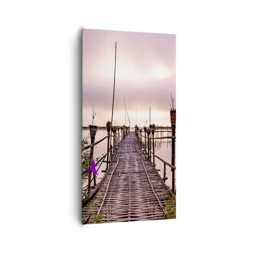 Bild auf Leinwand - Leinwandbild - Frieden und Ruhe Asiens - 65x120 cm