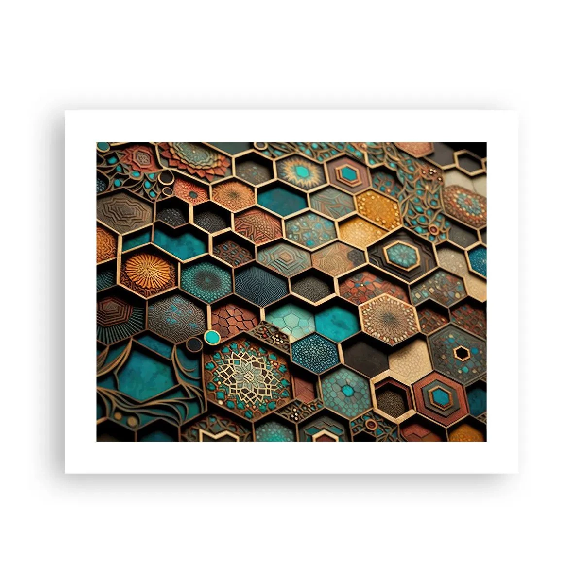 Poster - Arabische Ornamente – Variation - 50x40 cm