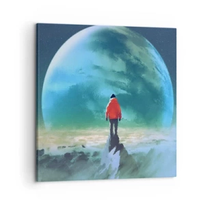 Bild auf Leinwand - Leinwandbild - Entdecker des neuen Landes - 60x60 cm