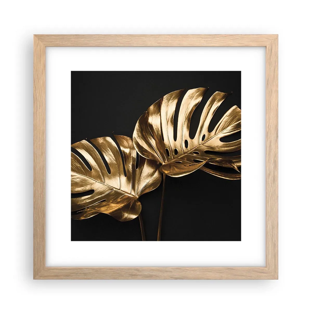 Poster in einem Rahmen aus heller Eiche - Die Schätze der Natur - 30x30 cm