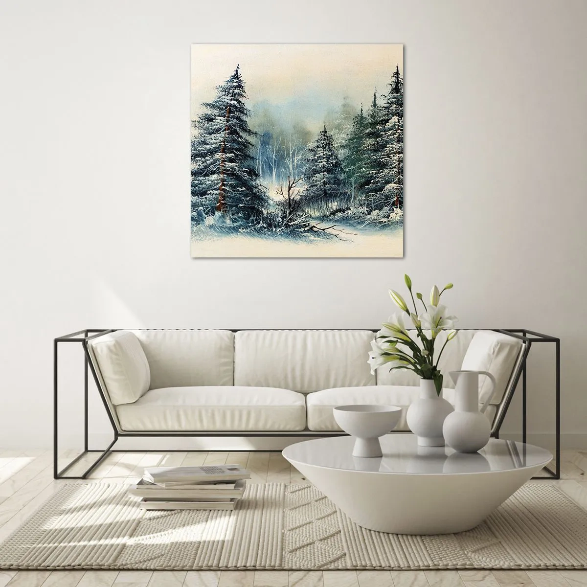 Glasbild - Bild auf glas - Bereit für Weihnachten - 70x70 cm