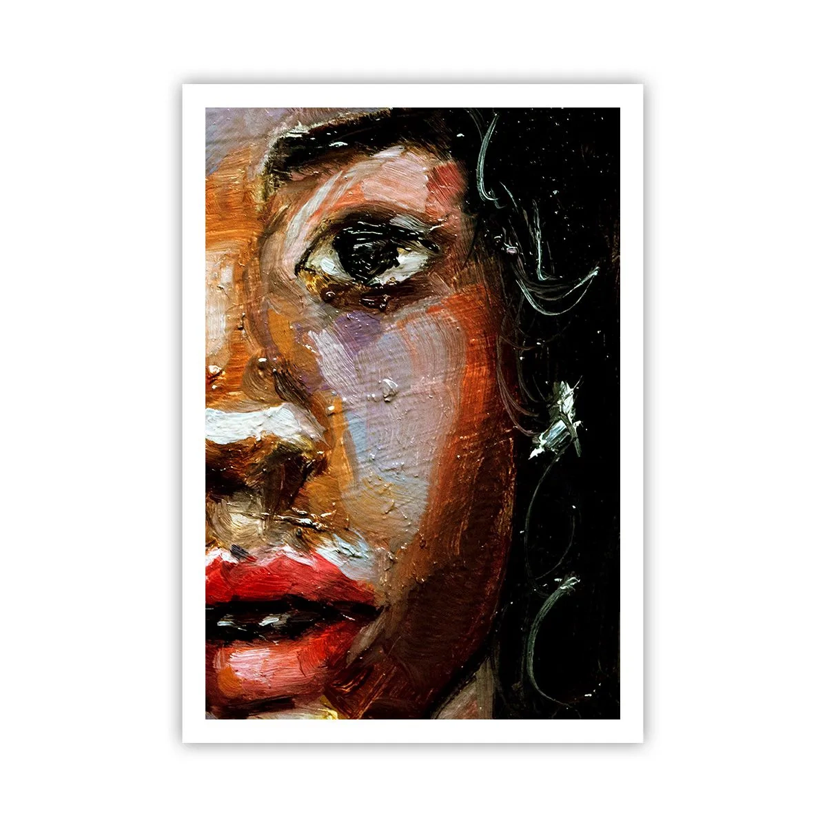Poster - Schwarz und Glanz - 70x100 cm