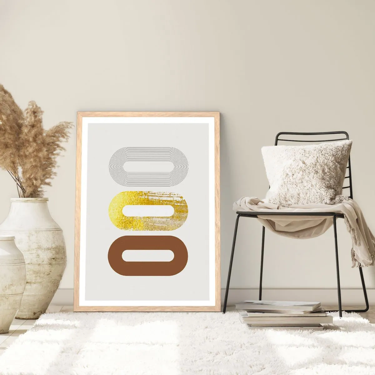 Poster in einem Rahmen aus heller Eiche - Oooh! - 30x40 cm