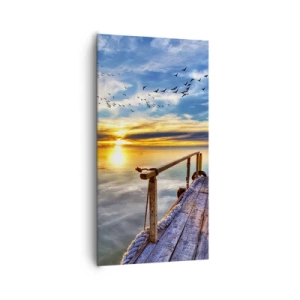 Bild auf Leinwand - Leinwandbild - Der Wind geht zur Ruhe - 65x120 cm