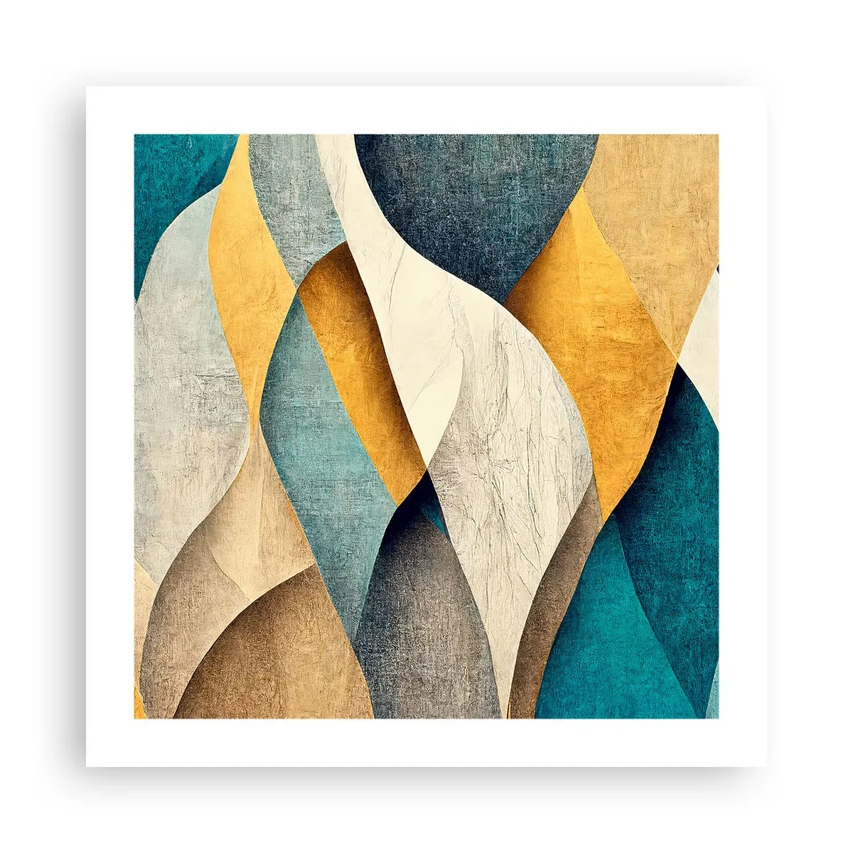 Poster - Rhythmus und Welle - 50x50 cm
