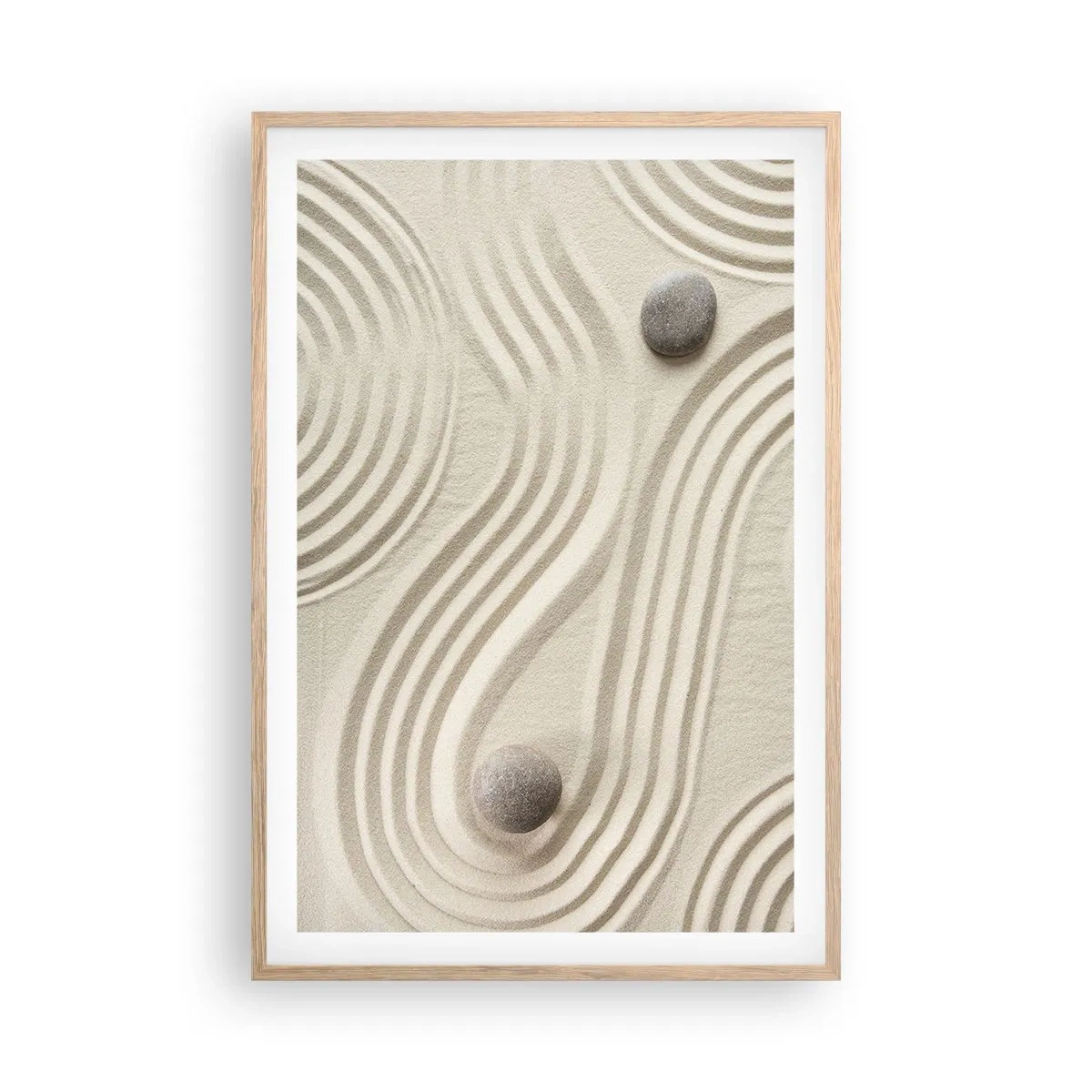 Poster in einem Rahmen aus heller Eiche - Ein Hauch von Wärme - 61x91 cm