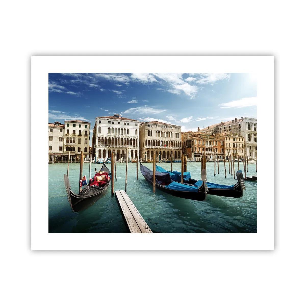 Poster - Paläste in Blau - 50x40 cm