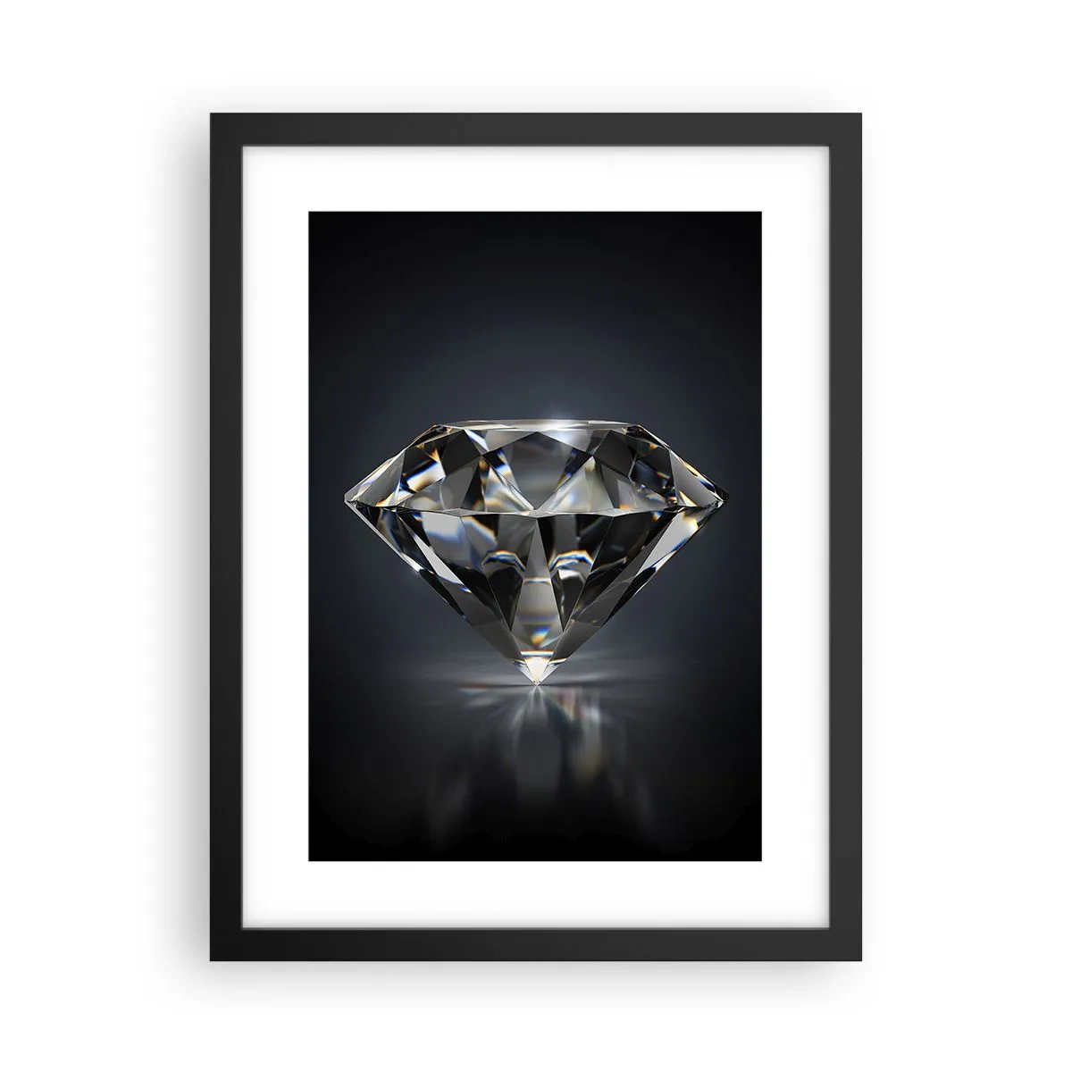 Poster in einem schwarzem Rahmen - Beste Freundin - 30x40 cm