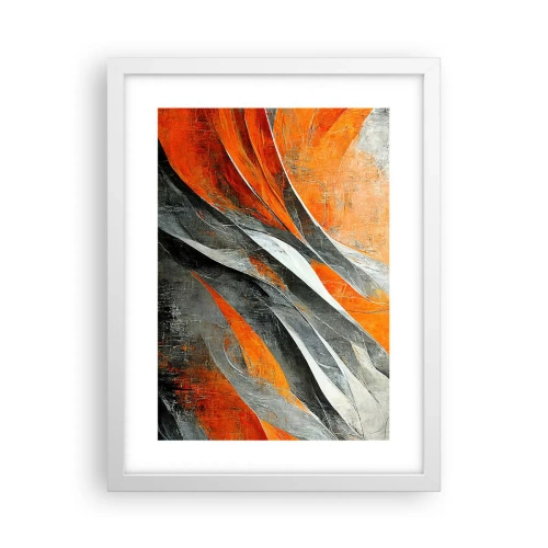 Poster in einem weißen Rahmen - Hitze und Kälte - 30x40 cm