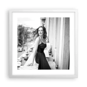 Poster in einem weißen Rahmen - Bestimmt ein Pariser - 40x40 cm