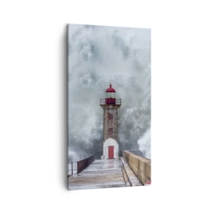 Bild auf Leinwand - Leinwandbild - Das Rauschen des Wassers, der Lärm wird wehen - 45x80 cm