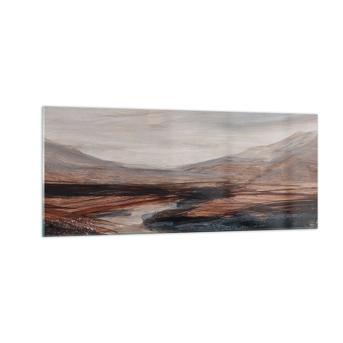 Glasbild - Bild auf glas - Ruhiges Tal - 100x40 cm