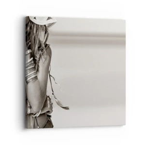 Bild auf Leinwand - Leinwandbild - Wieso ein Mädchen - 30x30 cm