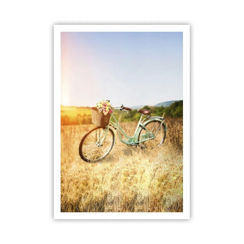 Poster - Ich bleibe eine Weile hier - 70x100 cm