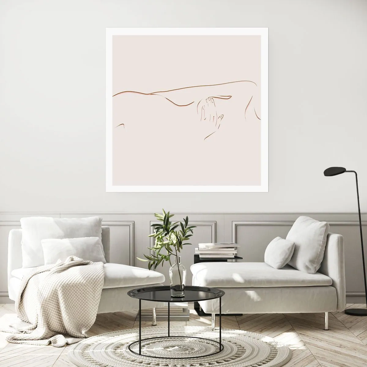 Poster - Die Form des Verlangens - 60x60 cm