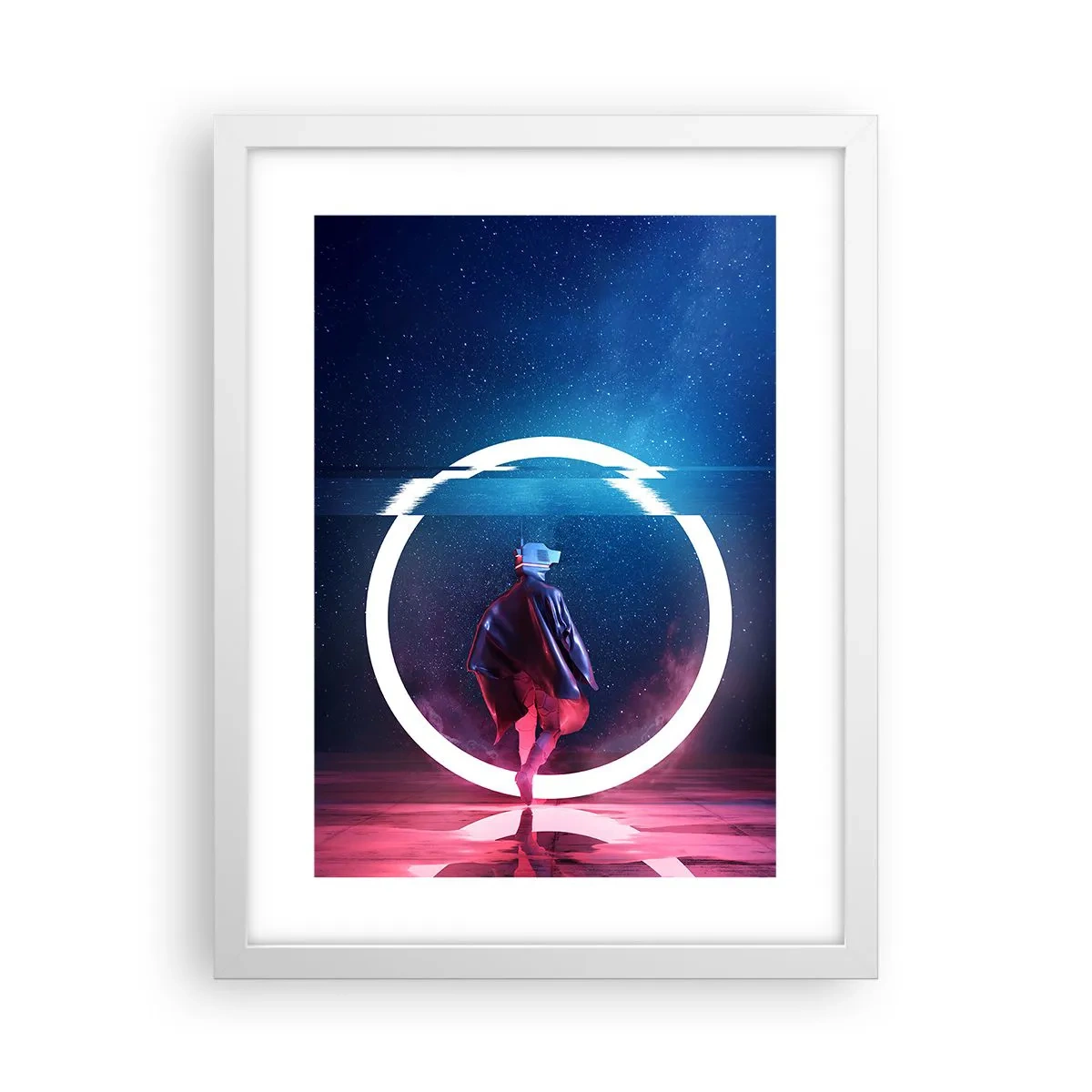 Poster in einem weißen Rahmen - Zwischen den Welten - 30x40 cm
