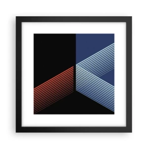 Poster in einem schwarzem Rahmen - Eine einfache Geschichte - 30x30 cm