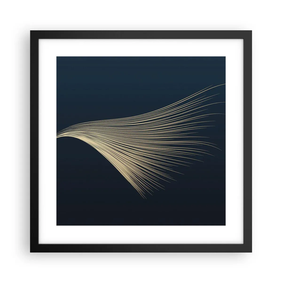 Poster in einem schwarzem Rahmen - Wie das Haar eines Engels - 40x40 cm