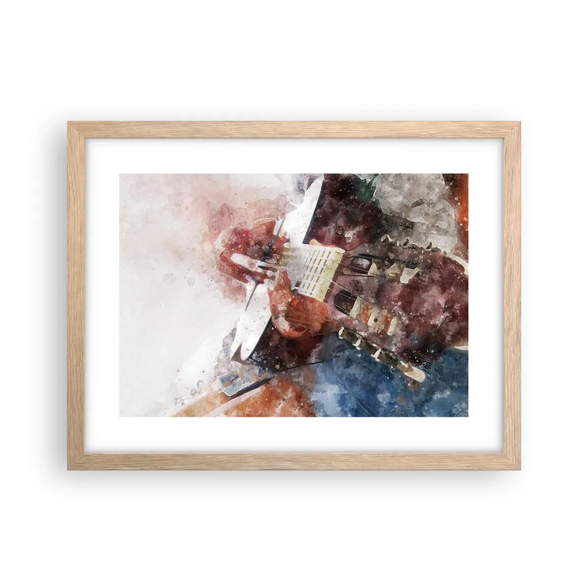 Poster in einem Rahmen aus heller Eiche - Und was halten Sie davon? - 40x30 cm