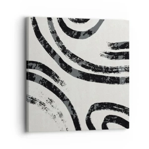 Bild auf Leinwand - Leinwandbild - Bei Hälfte angehalten - 30x30 cm