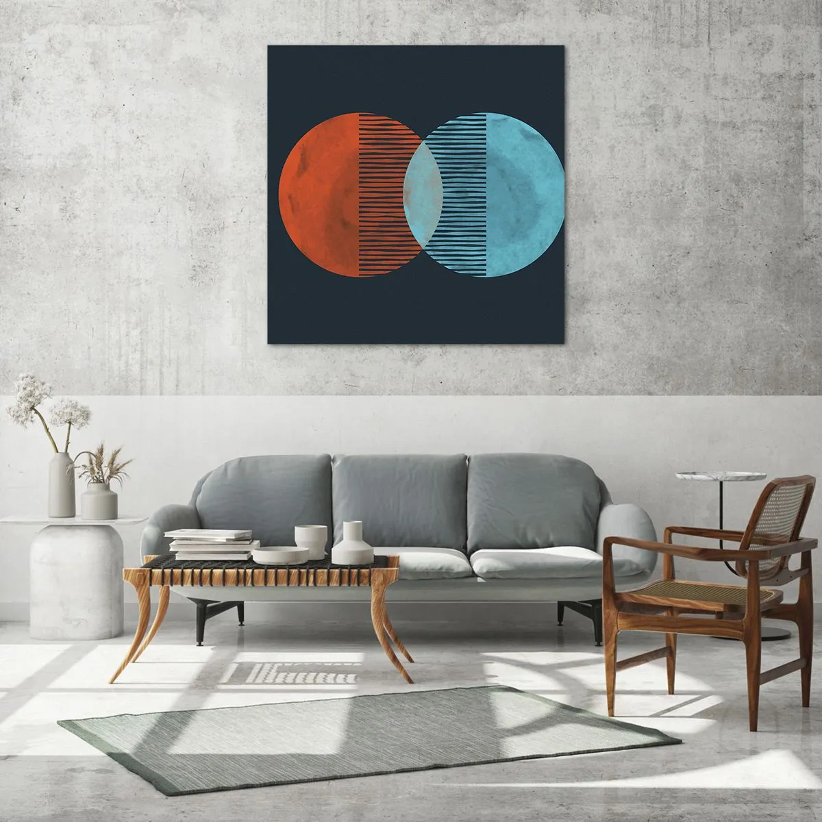 Glasbild - Bild auf glas - Astronomische Fantasie - 50x50 cm