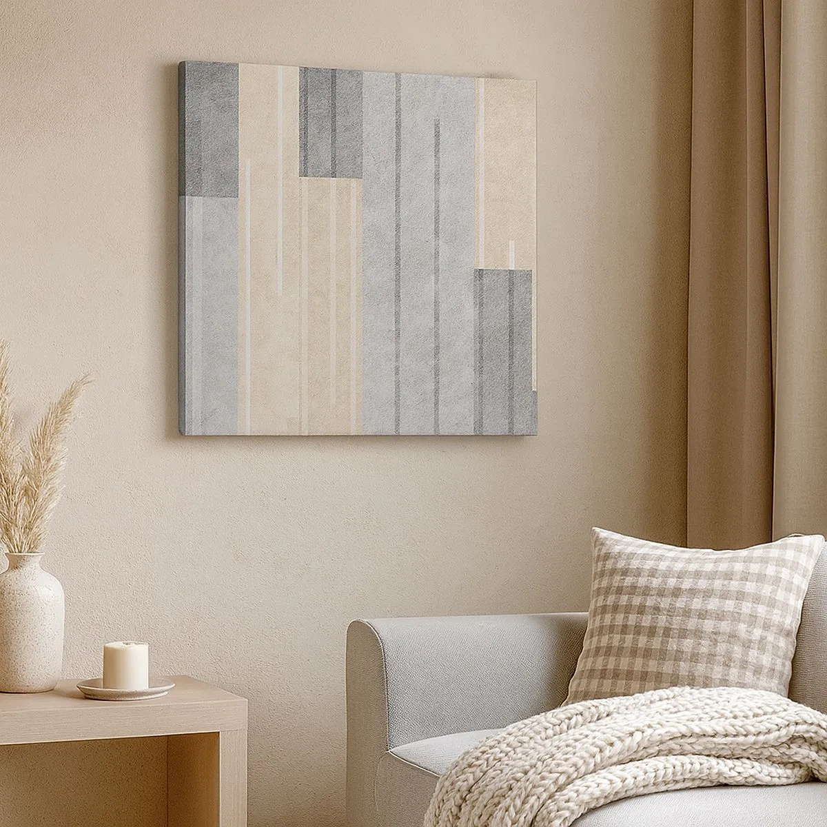 Bild auf Leinwand - Leinwandbild - Komposition: Vertikal halten - 30x30 cm