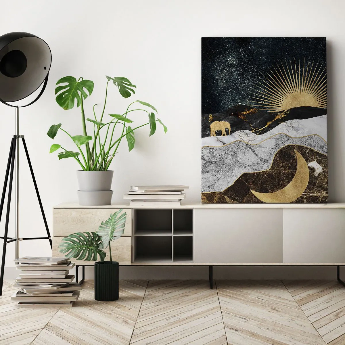 Bild auf Leinwand - Leinwandbild - Ewige Gesetze - 45x80 cm