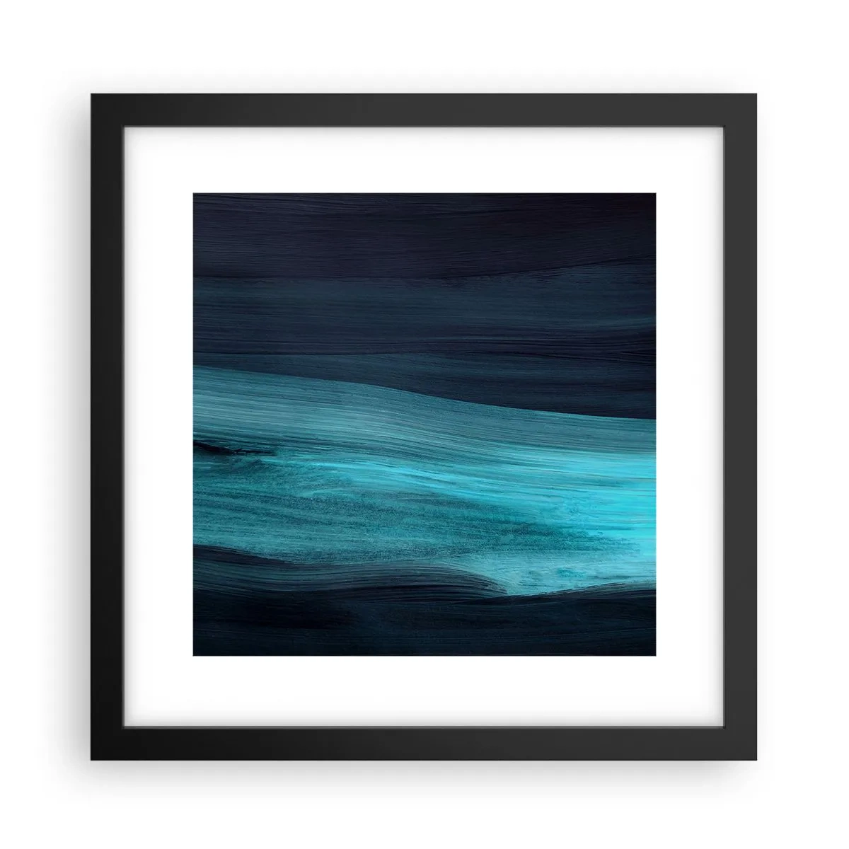Poster in einem schwarzem Rahmen - Gehen Sie mit dem Strom - 30x30 cm