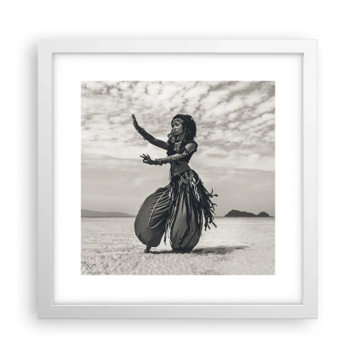 Poster in einem weißen Rahmen - Der Tanz der südlichen Inseln - 30x30 cm
