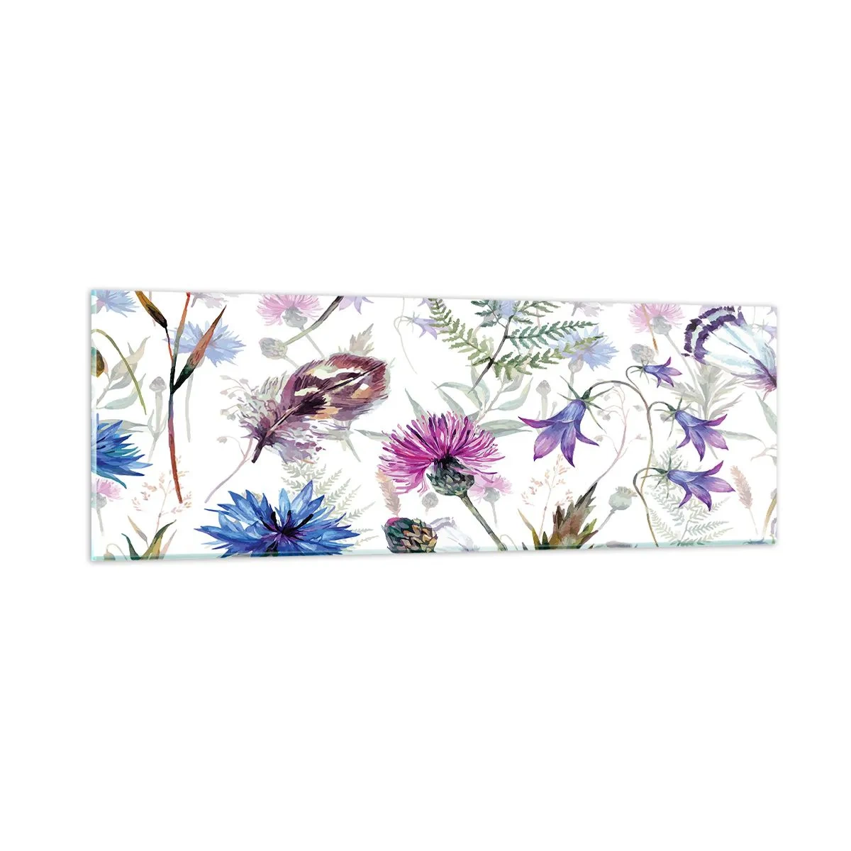 Glasbild - Bild auf glas - Polnisches Herbarium - 90x30 cm