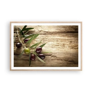 Poster in einem Rahmen aus heller Eiche - Direkt aus der Natur - 91x61 cm