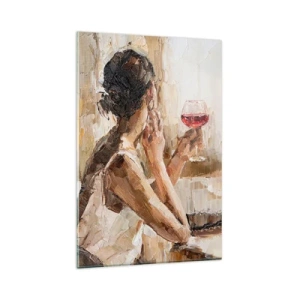 Glasbild - Bild auf glas - Der Geschmack eines guten Moments - 80x120 cm