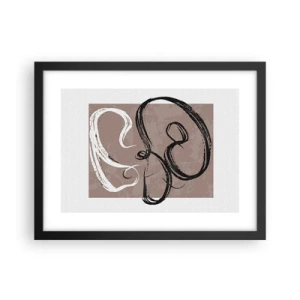 Poster in einem schwarzem Rahmen - Komposition – die Suche nach Fülle - 40x30 cm