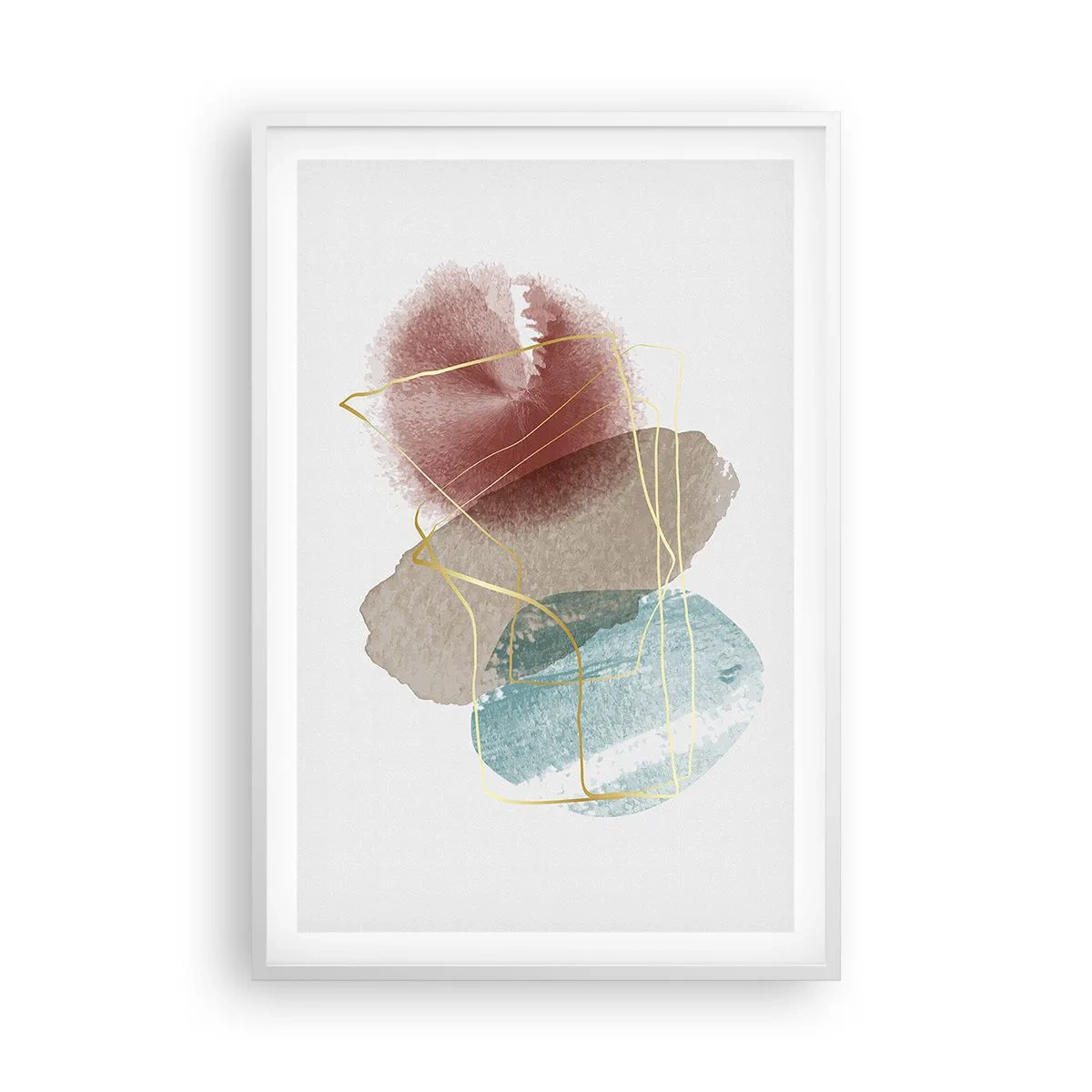 Poster in einem weißen Rahmen - Korallen des Weltraums - 61x91 cm