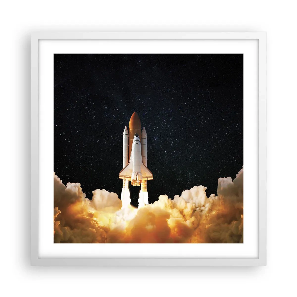 Poster in einem weißen Rahmen - Ad Astra! - 50x50 cm