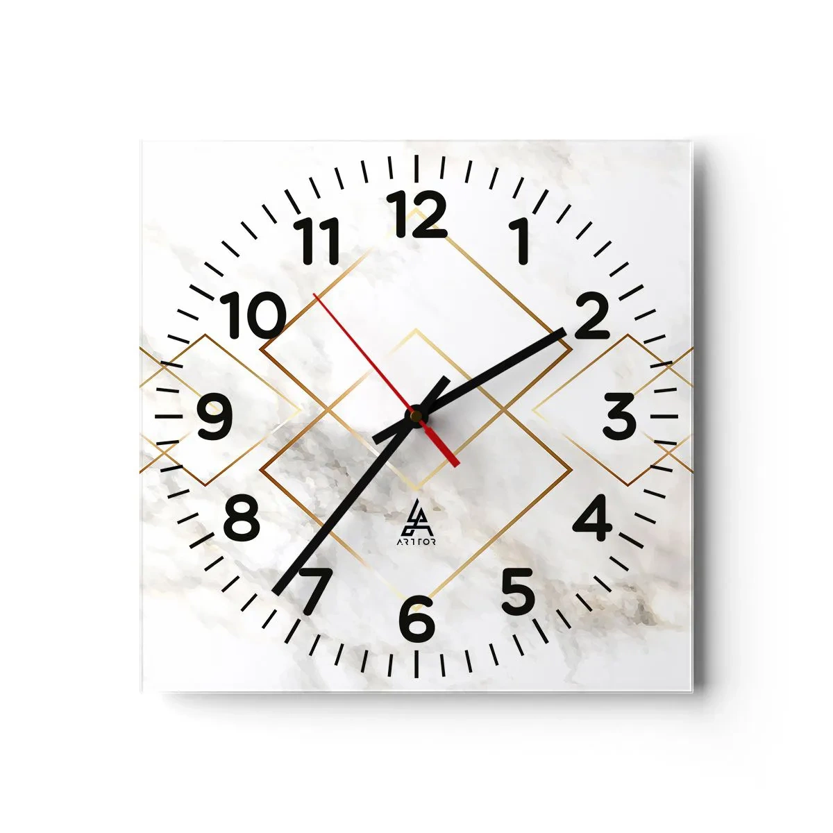 Wanduhr - Glasuhr - Ein Blick in die Unendlichkeit - 30x30 cm