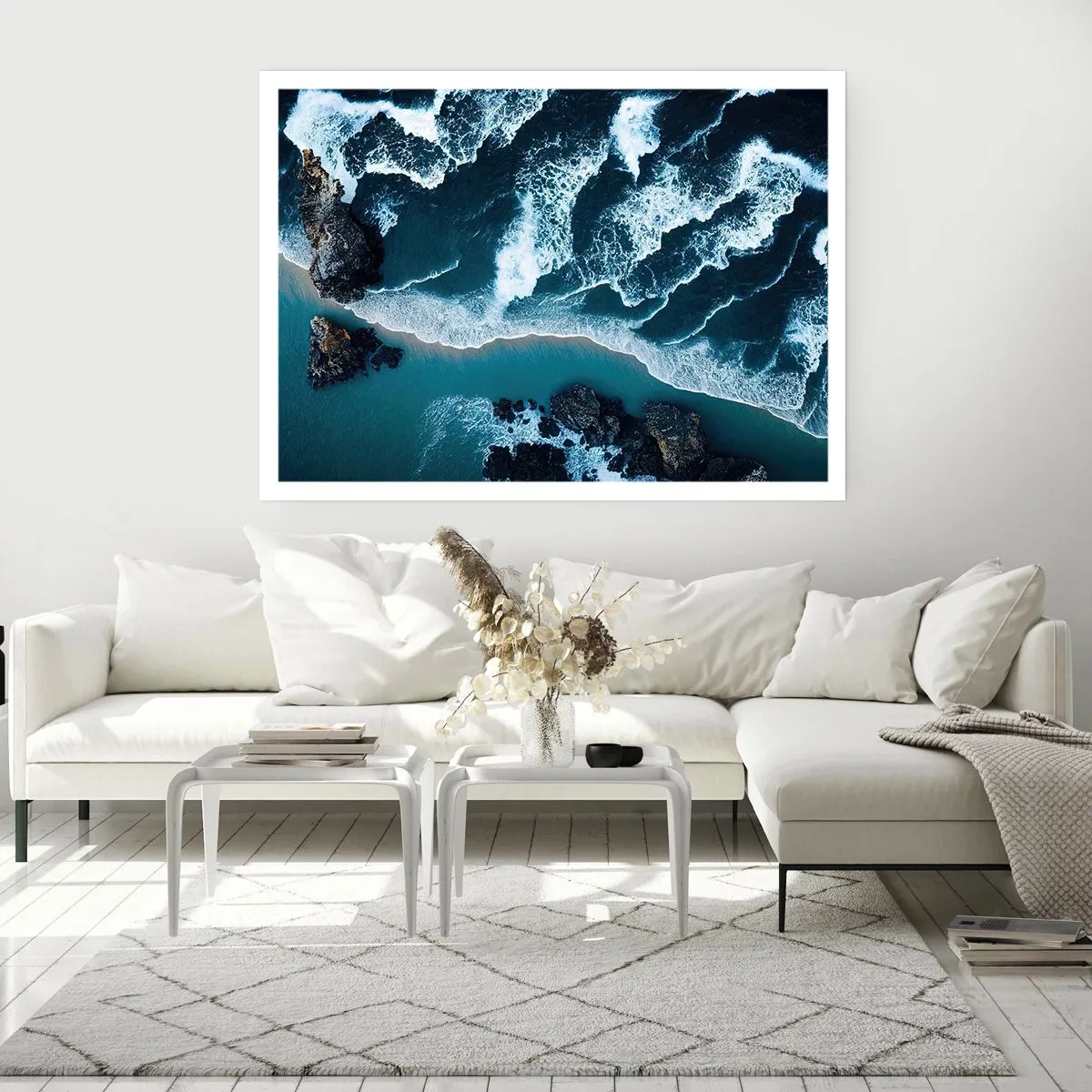 Poster - In Wellen gehüllt - 70x50 cm