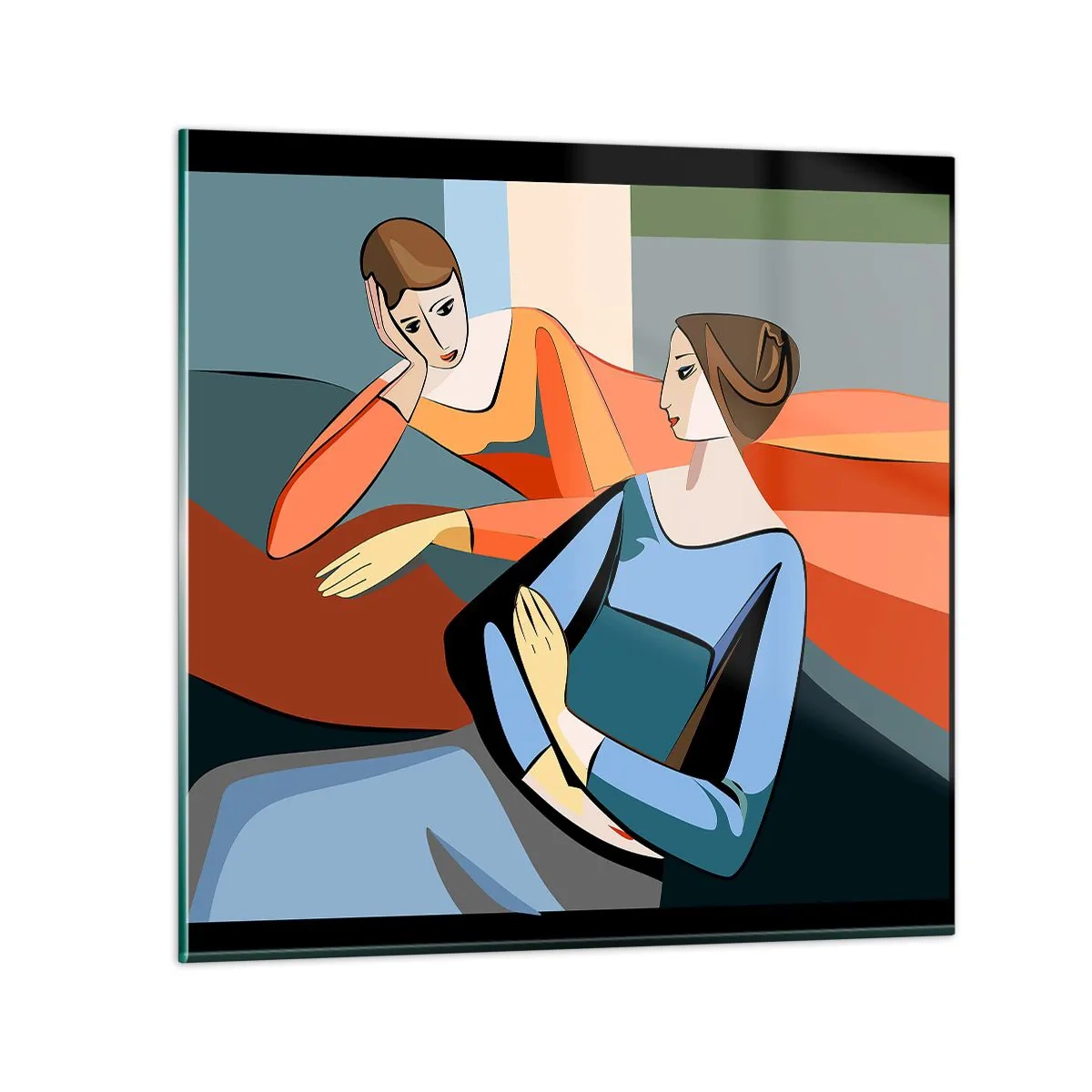 Glasbild - Bild auf glas - Moment der Zuversicht - 30x30 cm