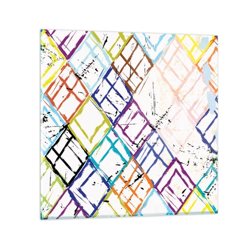 Glasbild - Bild auf glas - Zellen zu vermieten - 60x60 cm