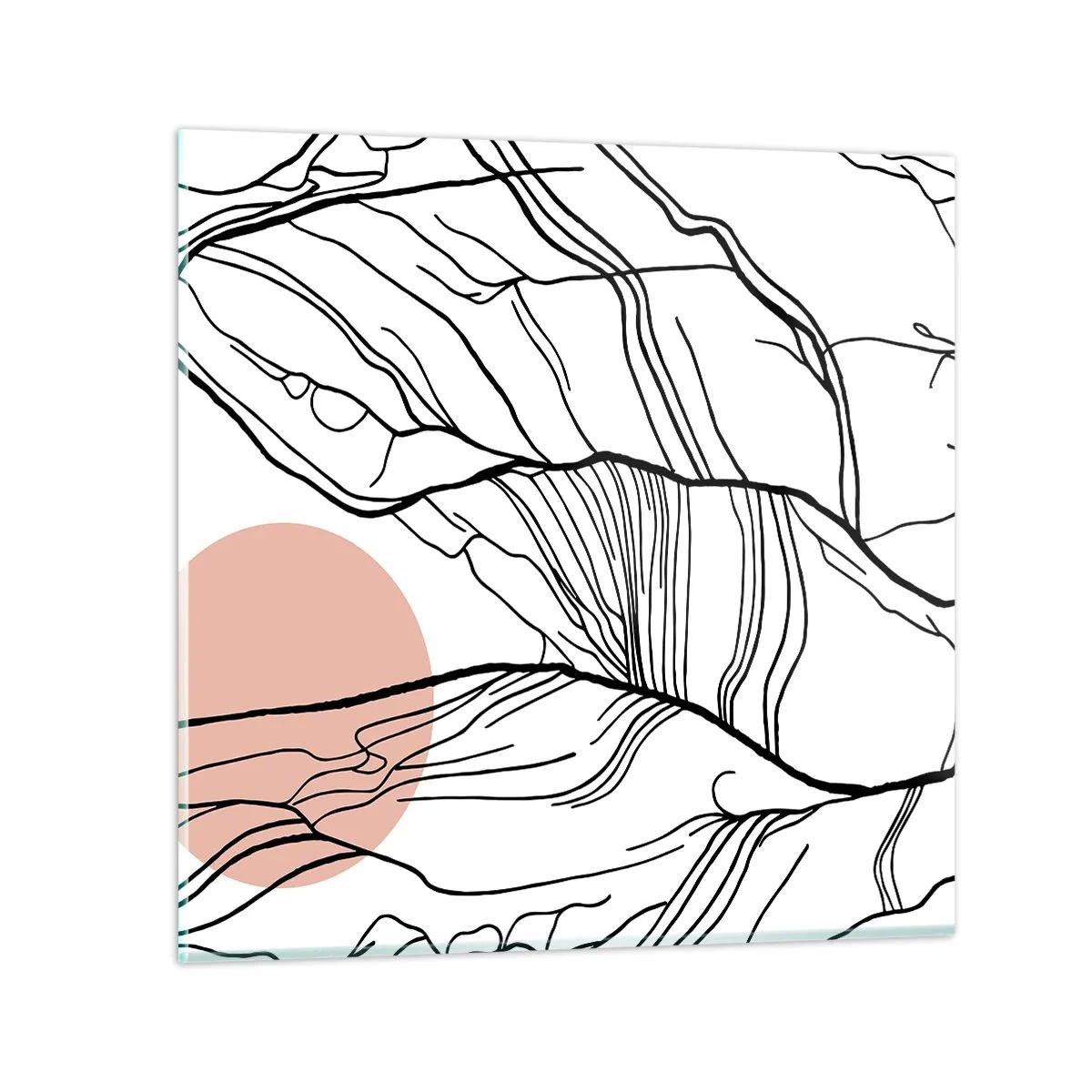 Glasbild - Bild auf glas - In einem Netz aus Zweigen - 50x50 cm