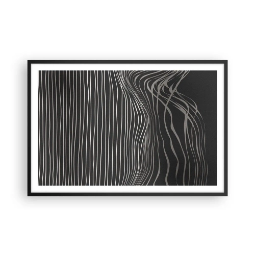 Poster in einem schwarzem Rahmen - Rhythmus und Akzent - 91x61 cm