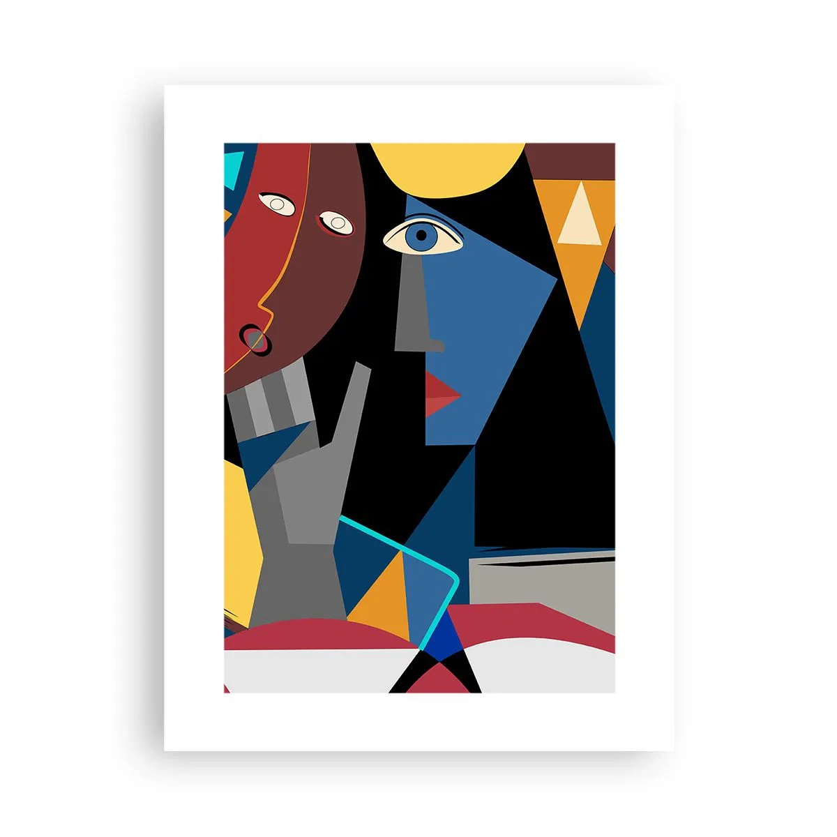 Poster - Gespräch zwischen Kubisten - 30x40 cm