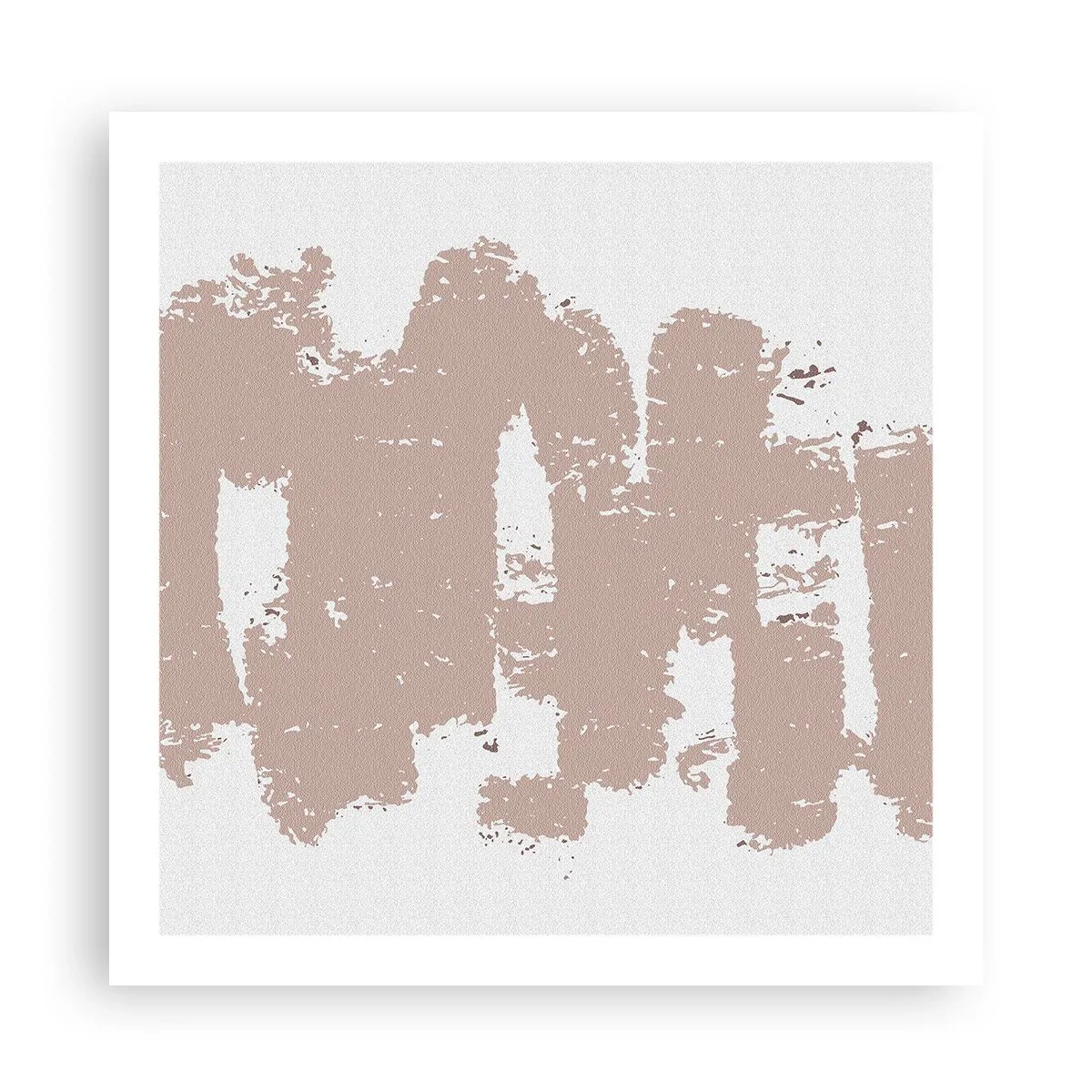 Poster - Abstraktion in zartem Rosa - 60x60 cm