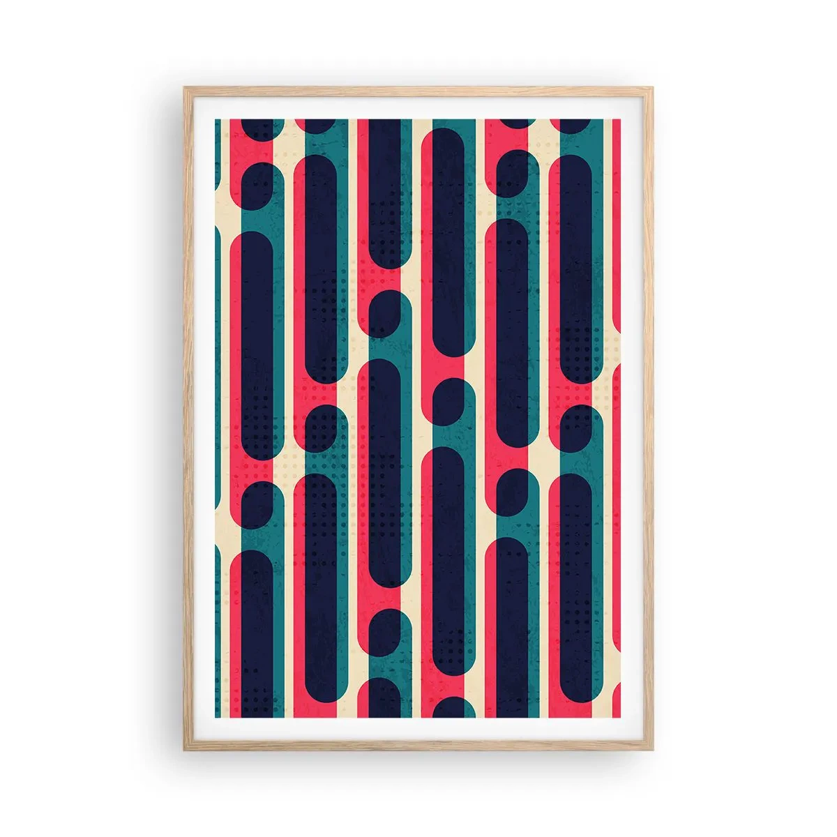 Poster in einem Rahmen aus heller Eiche - In die Tiefe und vorwärts - 70x100 cm