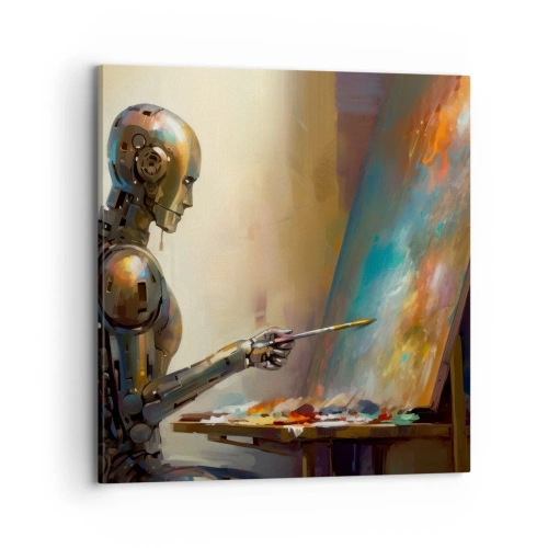 Bild auf Leinwand - Leinwandbild - Die Kunst der Zukunft - 70x70 cm