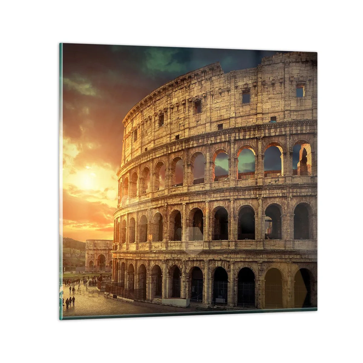 Glasbild - Bild auf glas - Ein kolossaler Eindruck - 60x60 cm