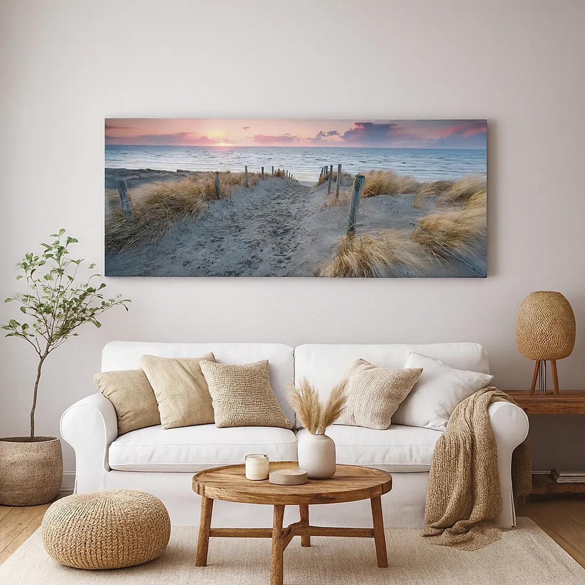 Bild auf Leinwand - Leinwandbild - Du hast einen Regenbogen aus strahlendem Licht verschüttet ... - 30x30 cm