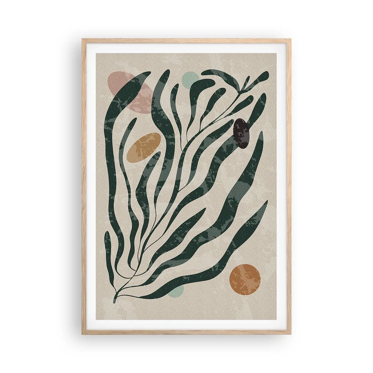 Poster in einem Rahmen aus heller Eiche - Im Grünen - 70x100 cm