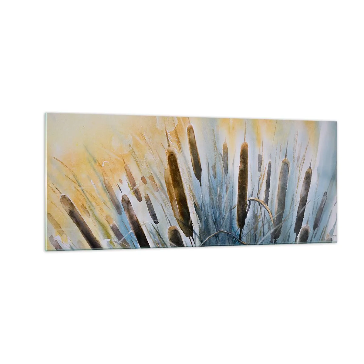 Glasbild - Bild auf glas - Die Kälte des Wassers, die Hitze der Sonne - 100x40 cm
